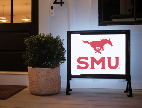 SMU Mustang Red Yard Sign