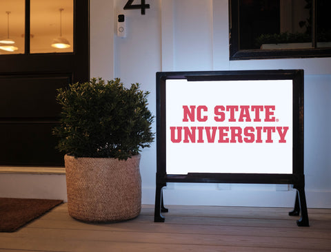 NC State University White Yard Sign