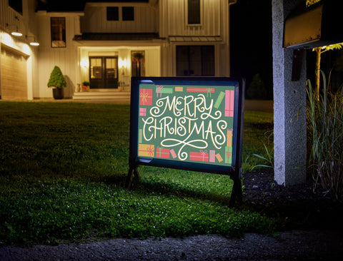 Merry Christmas Lumilawn Sign