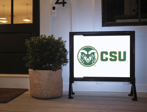 CSU Ram White Lumilawn Sign