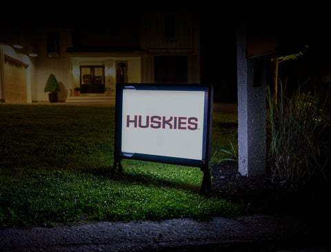 Huskies Color Block UConn Yard Sign