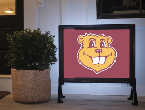 Minnesota Goldy Maroon Lumilawn Sign