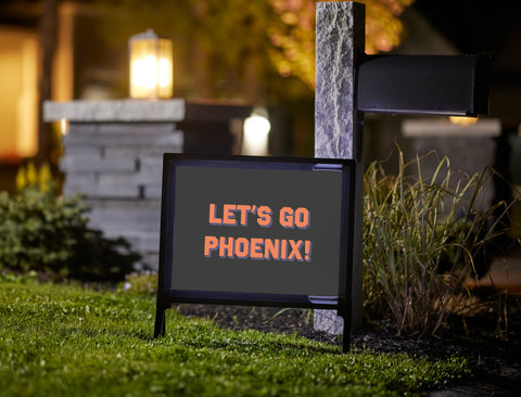 Phoenix Professional Basketball Yard Sign