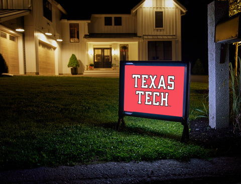 Texas Tech Red Lumilawn Sign