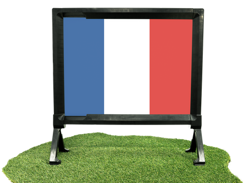 Flag France Yard Sign