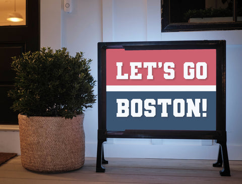 Boston Professional Baseball Fandom Yard Sign