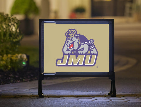 JMU Duke Dog Combo Gold Lumilawn Sign