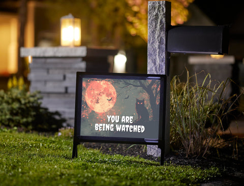 You Are Being Watched Halloween Yard Sign