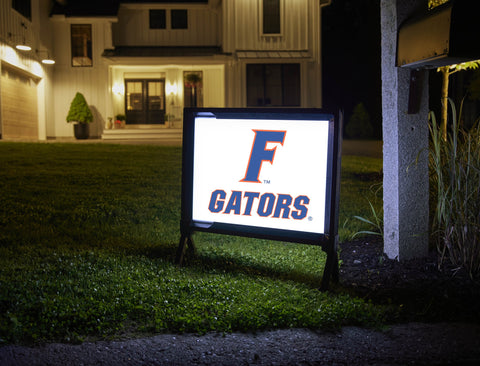 Florida F Gators Mark White Lumilawn Sign