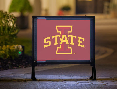 Iowa State Dark Red Yard Sign