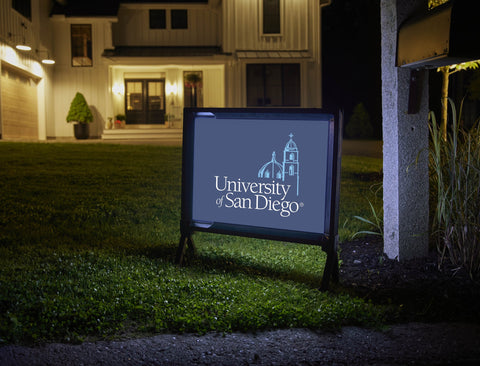 USD Institutional Mark Blue Yard Sign