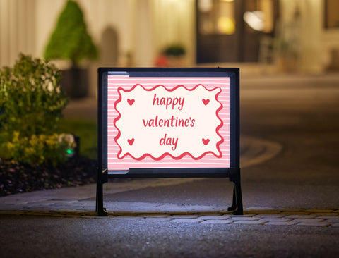 Happy Valentine's Day Lumilawn Sign