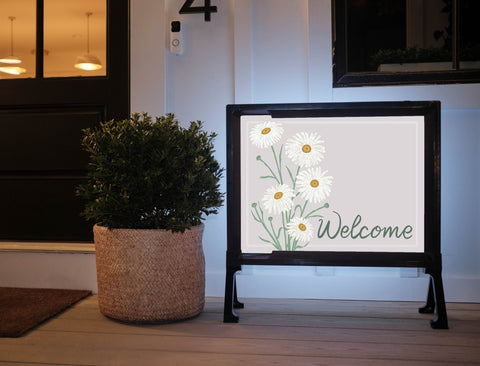 Welcome Bouquet Lumilawn Sign