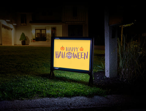 Happy Halloween Pumpkin Tiger LSU Yard Sign