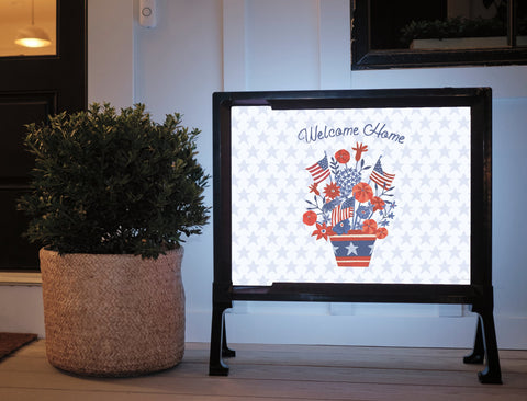 American Bouquet Welcome Yard Sign
