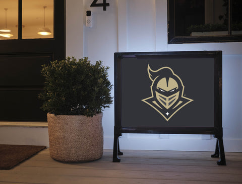 UCF Knights Mark Black Yard Sign