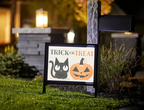 Cute Halloween Yard Sign 4 Pack