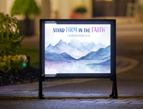 Stand Firm in the Faith Yard Sign