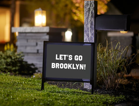 Brooklyn Professional Basketball Fandom Yard Sign