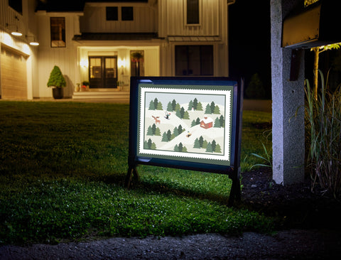 Winter Forest Yard Sign