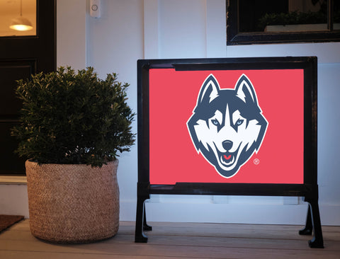 Huskies Color Block UConn Yard Sign