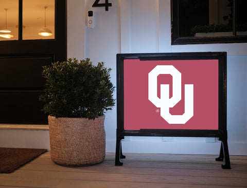 Oklahoma Athletics Mark Crimson Yard Sign