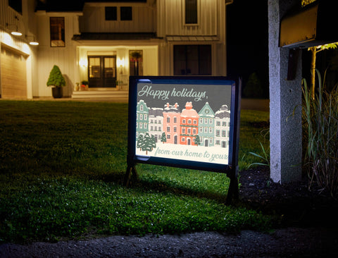 Happy Holidays, From Our Home To Yours Yard Sign