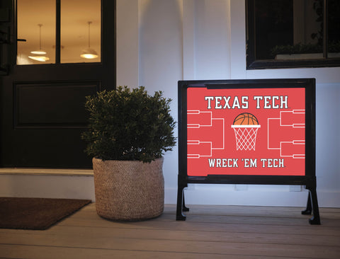 Texas Tech Basketball Lumilawn Sign