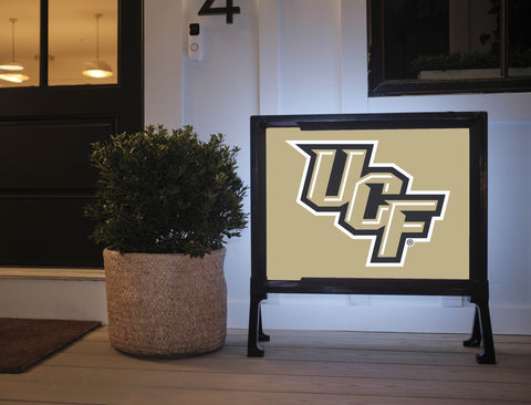 UCF Athletics Mark Gold Lumilawn Sign