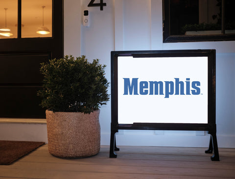 Memphis White Yard Sign