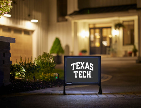 Texas Tech Black Lumilawn Sign