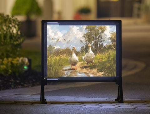 Ducks By The Pond Animal Yard Sign