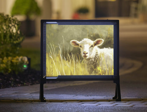 Sheep In The Fields Animal Yard Sign