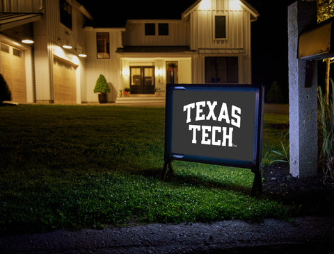 Texas Tech Black Lumilawn Sign