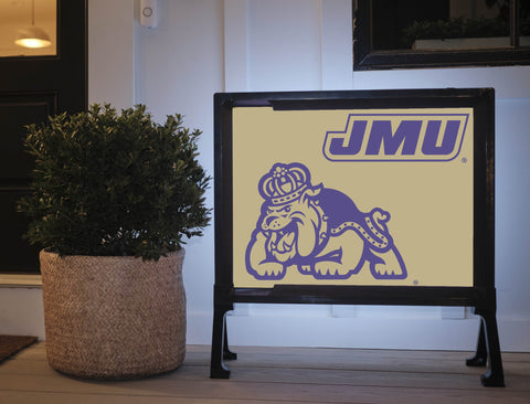 JMU Gold Duke Dog Lumilawn Sign