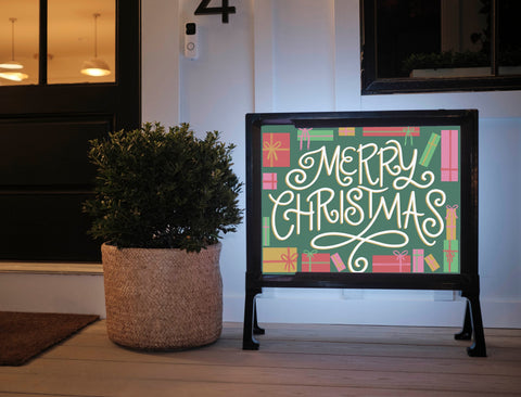 Merry Christmas Lumilawn Sign