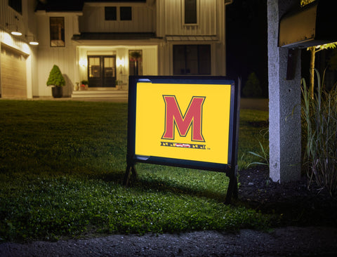 Maryland M Mark Yellow Yard Sign