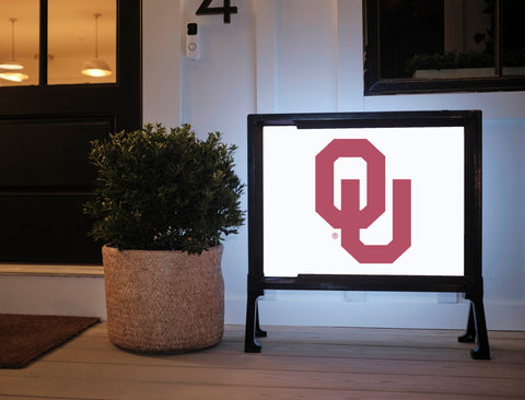 Oklahoma Athletics Mark White Yard Sign