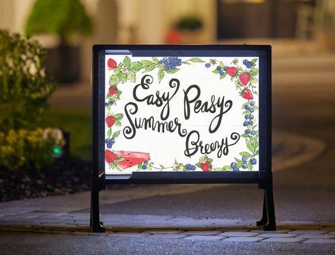 Summer Breezy Yard Sign