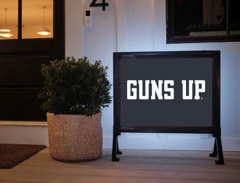 Texas Tech Guns Up Black Yard Sign