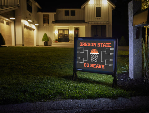 Oregon State Basketball Lumilawn Sign