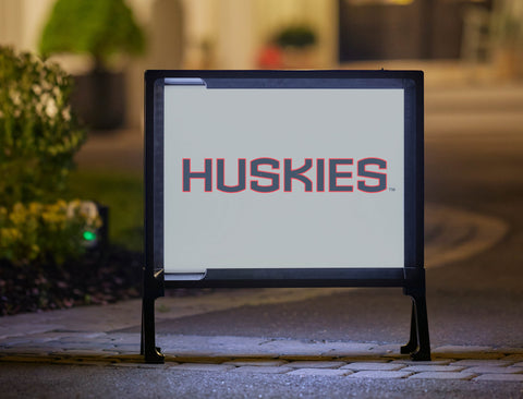 Huskies Color Block UConn Yard Sign