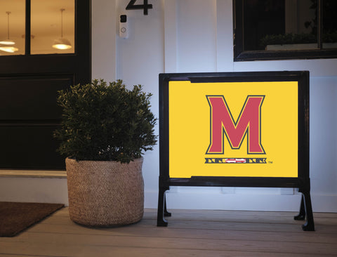 Maryland M Mark Yellow Yard Sign