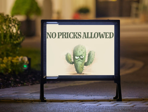 Cactus Yard Sign