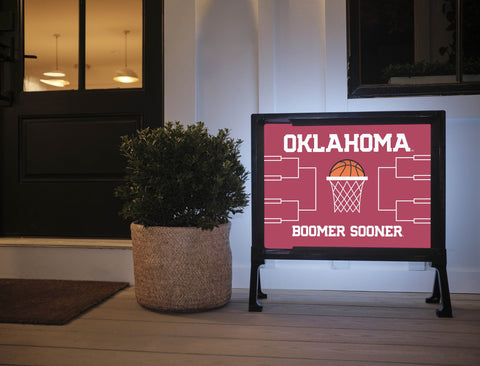 Oklahoma Basketball Lumilawn Sign