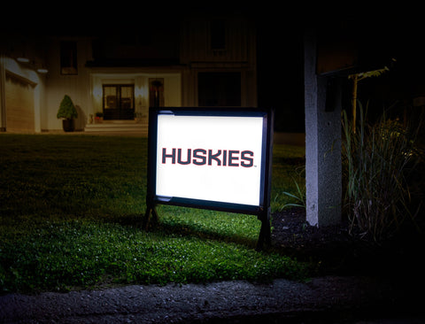 Huskies Color Block UConn Yard Sign