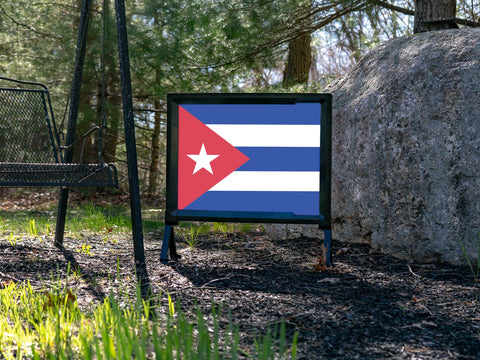Flag Cuba Yard Sign