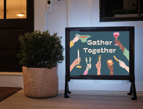 Gather Together Lumilawn Sign