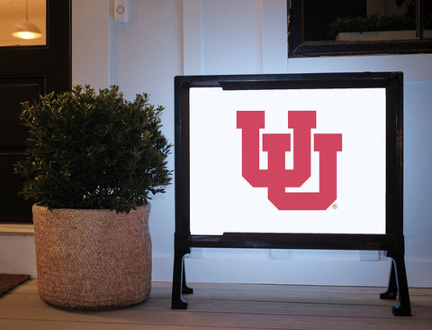 University of Utah White Yard Sign