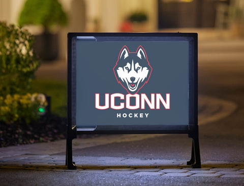 UConn Huskies Hockey Yard Sign